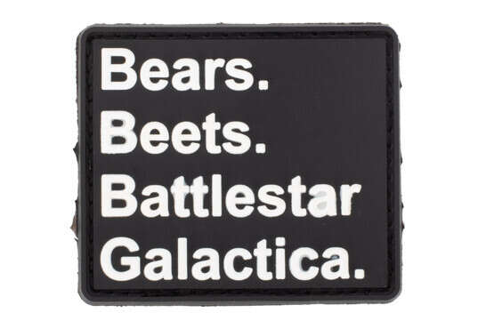 Violent Little Machine Shop Bears Beets Battlestar Galactica PVC Morale Patch